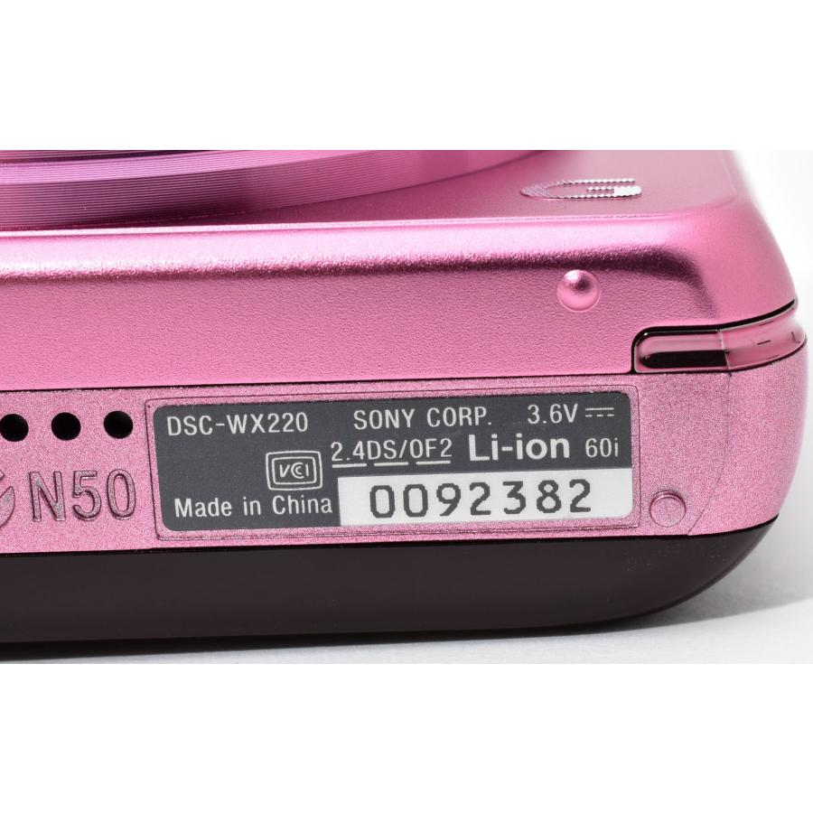 サイバーショット ソニー コンデジ SONY Cyber-shot DSC-WX220 ピンク