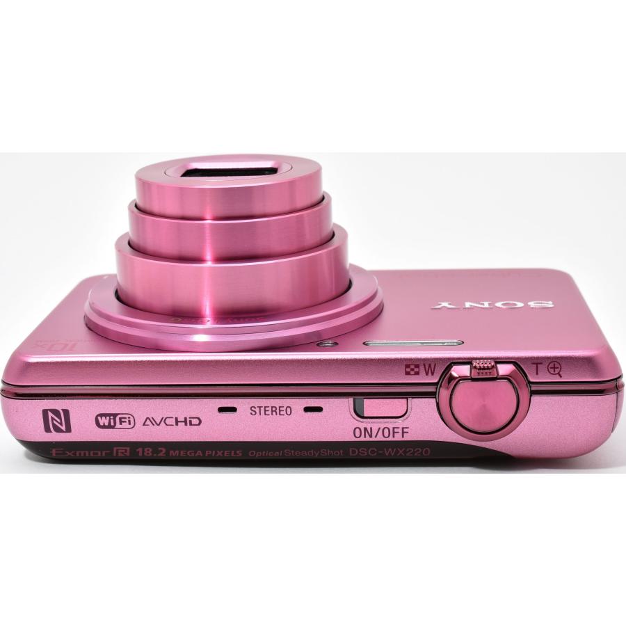 美品 SONY デジタルカメラ サイバーショット コンデジ WX-220 ピンク サイバーショット ソニー コンデジ SONY Cyber-shot DSC-WX220 ピンク