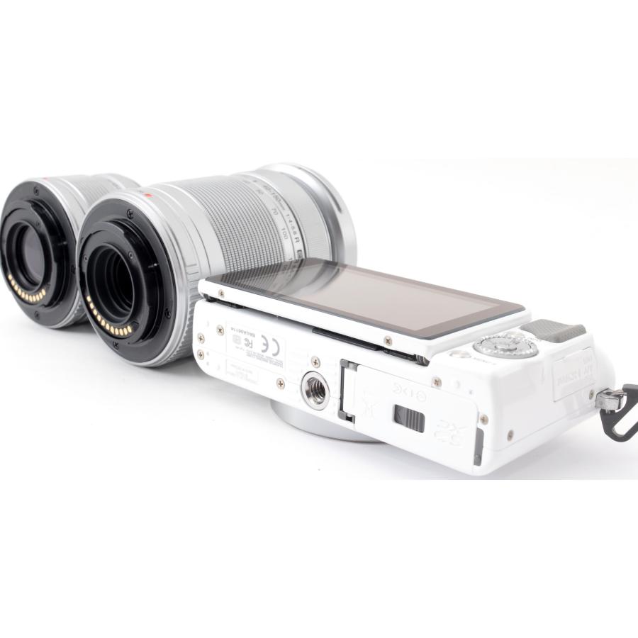 【美品】OLYMPUS E-PL3 ホワイト 本体　即日発送！ OLYMPUS PEN オリンパス ミラーレス Lite E-PL3 ダブルズームキット