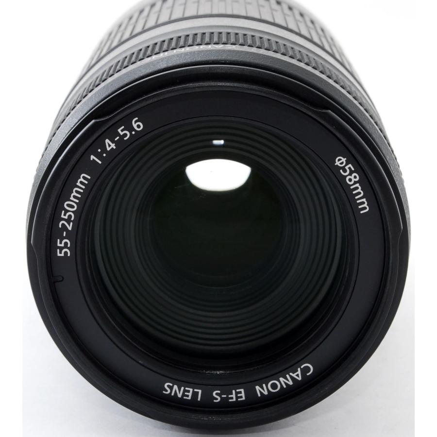 EF-S キヤノン 望遠レンズ CANON EF-S55-250mm F4-5.6 IS 中古 美品