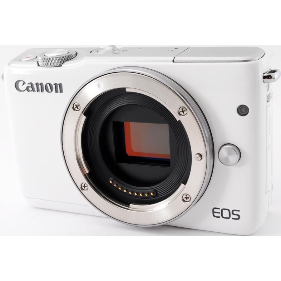 EOS M キヤノン ミラーレス一眼 CANON M10 レンズキット ホワイト 中古