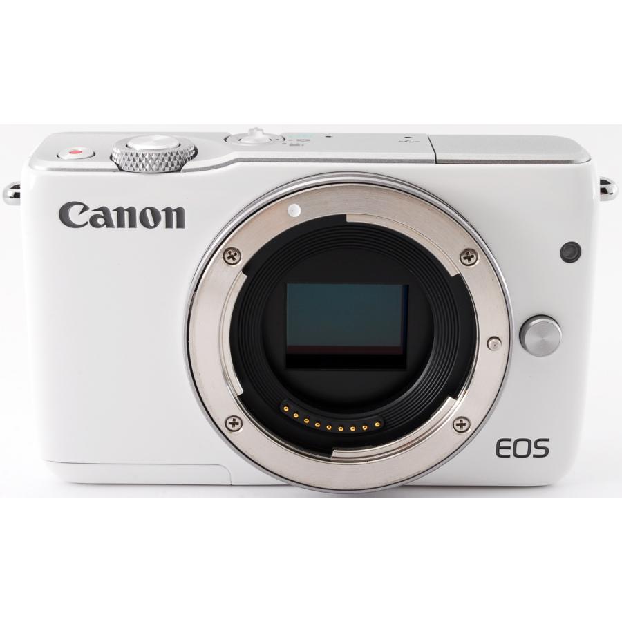 EOS M キヤノン ミラーレス一眼 CANON M10 レンズキット ホワイト 中古