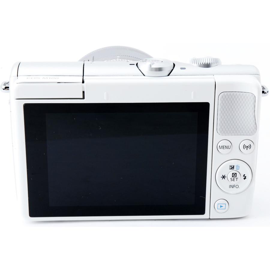 EOS M キヤノン ミラーレス一眼 CANON M100 レンズキット ホワイト