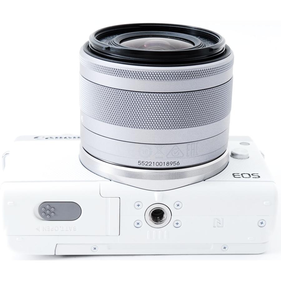 矢*吹様 Canon EOS M100 ホワイト ミラーレス一眼 本体 レンズ EOS M キヤノン ミラーレス一眼 CANON M100 レンズキット ホワイト