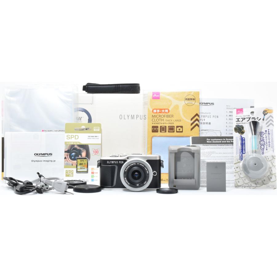 OLYMPUS PEN オリンパス ミラーレス E-PL9 ブラック レンズキット 中古