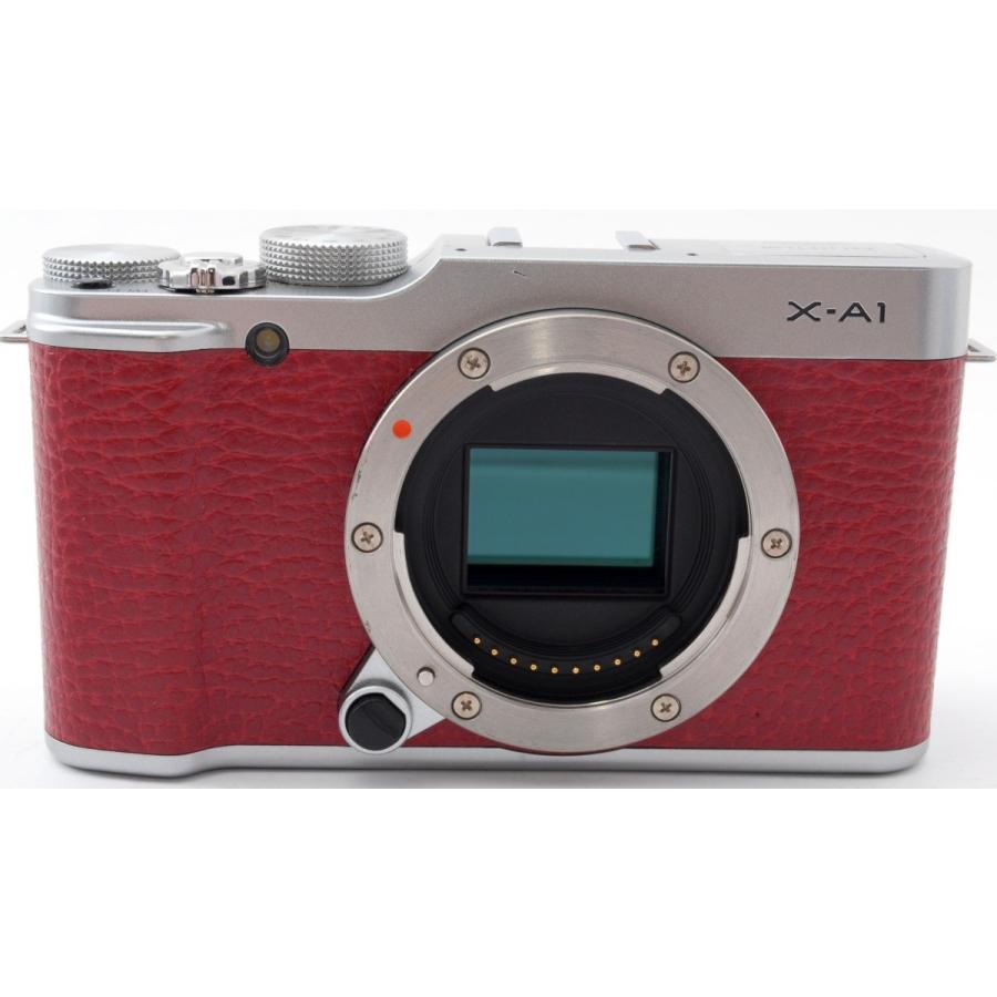 フジフィルム ミラーレス FUJIFILM X-A1 レンズキット レッド 中古 Wi