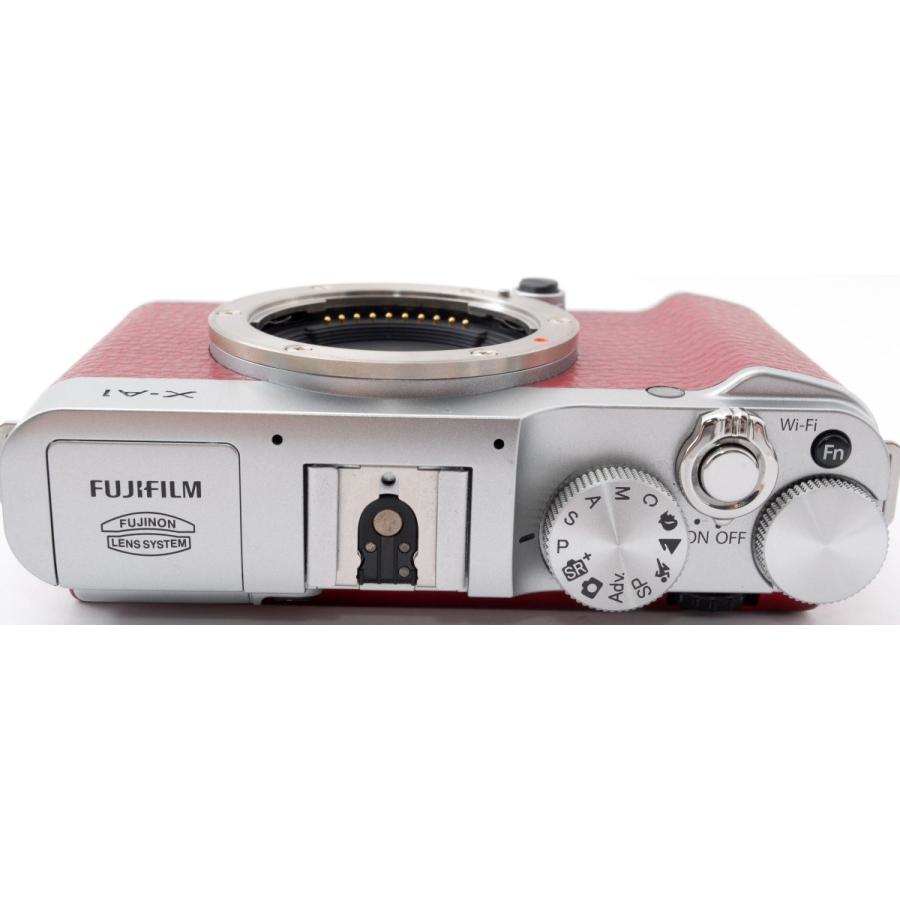 フジフィルム ミラーレス FUJIFILM X-A1 レンズキット レッド 中古 Wi