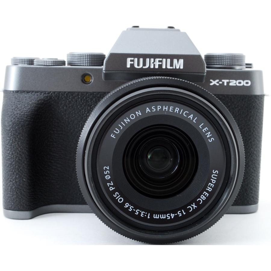 FUJIFILM X-T200 ダークシルバー - カメラ、光学機器