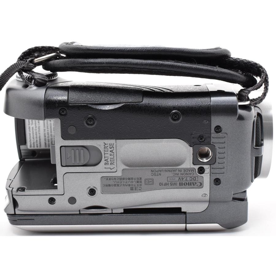iVIS キヤノン ビデオカメラ CANON HF10 シルバー 中古 新品SDカード