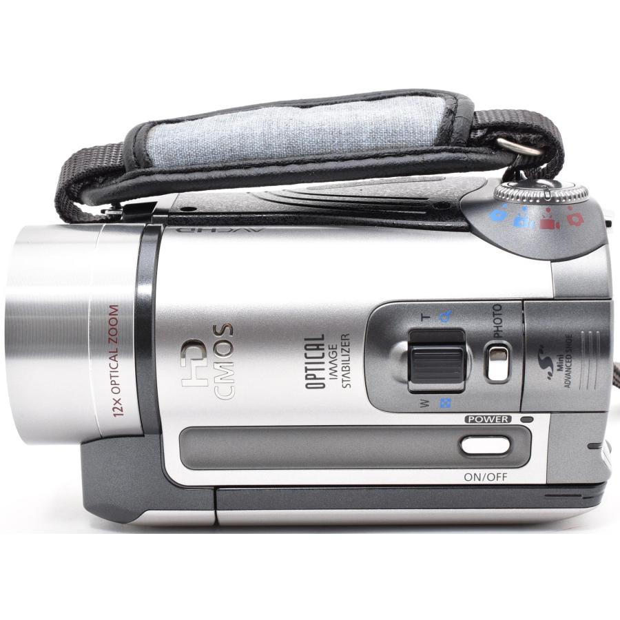 iVIS キヤノン ビデオカメラ CANON HF10 シルバー 中古 新品SDカード