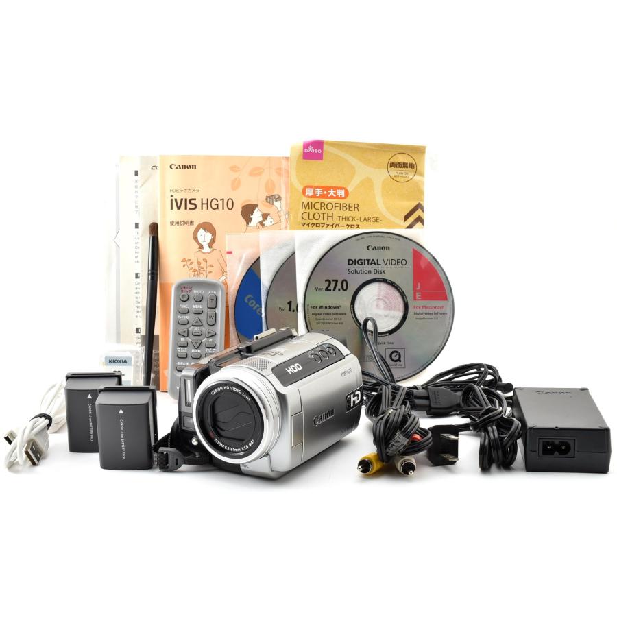 iVIS キヤノン ビデオカメラ CANON HG10 中古 新品SDカード ＆ 予備