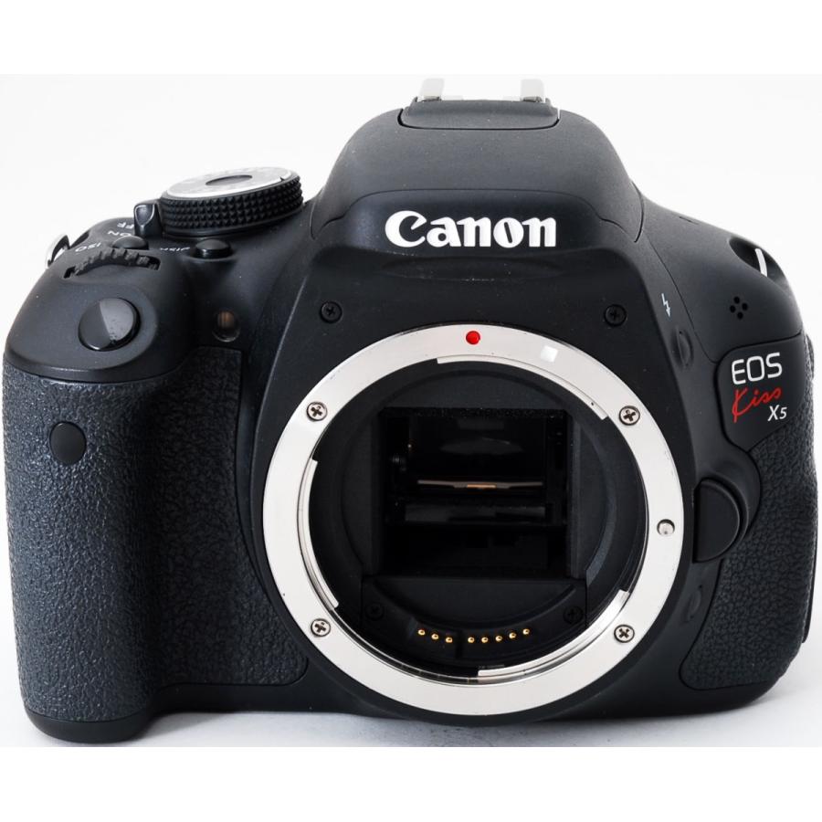 キヤノン デジタル一眼 CANON EOS Kiss x5 レンズキット 中古 新品SD