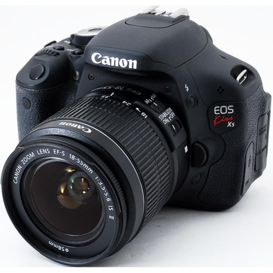 EOS Kiss キヤノン デジタル一眼 CANON X5 レンズキット 中古 新品SD