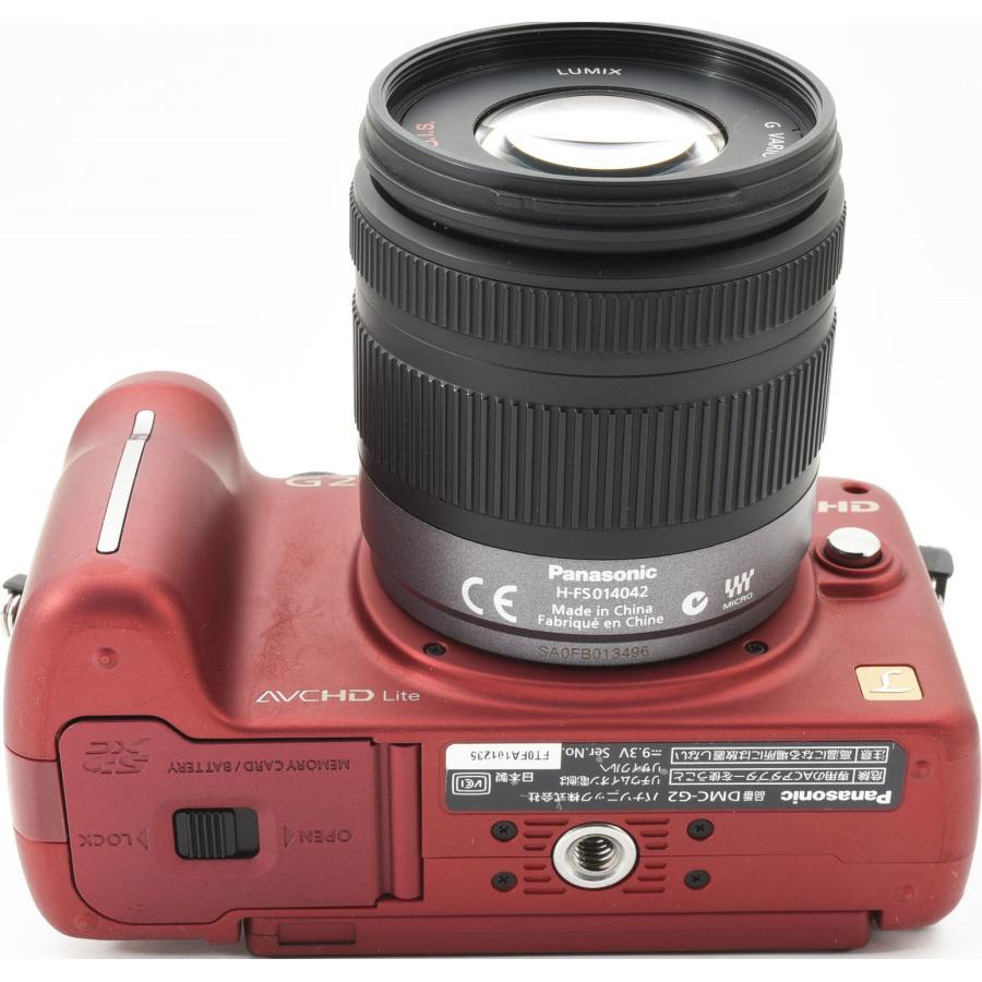 LUMIX パナソニック ミラーレス Panasonic DMC-G2 レンズキット レッド