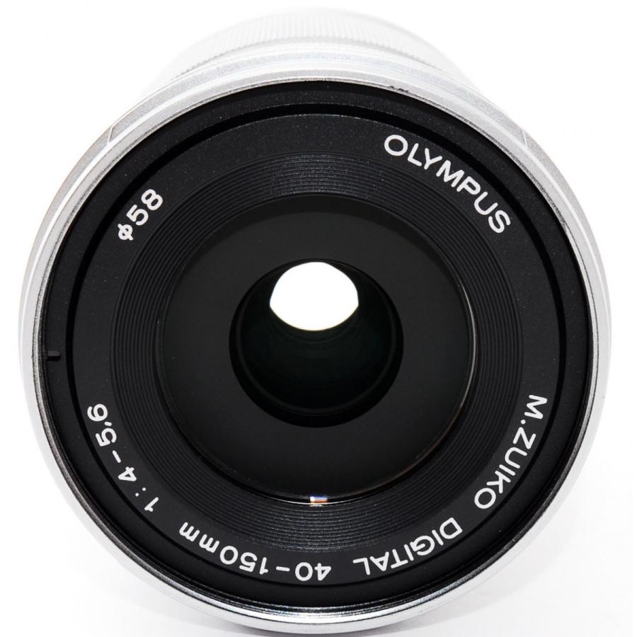 日本王者 OLYMPUS 望遠レンズ M.ZUIKO 40-150mm R シルバー - カメラ