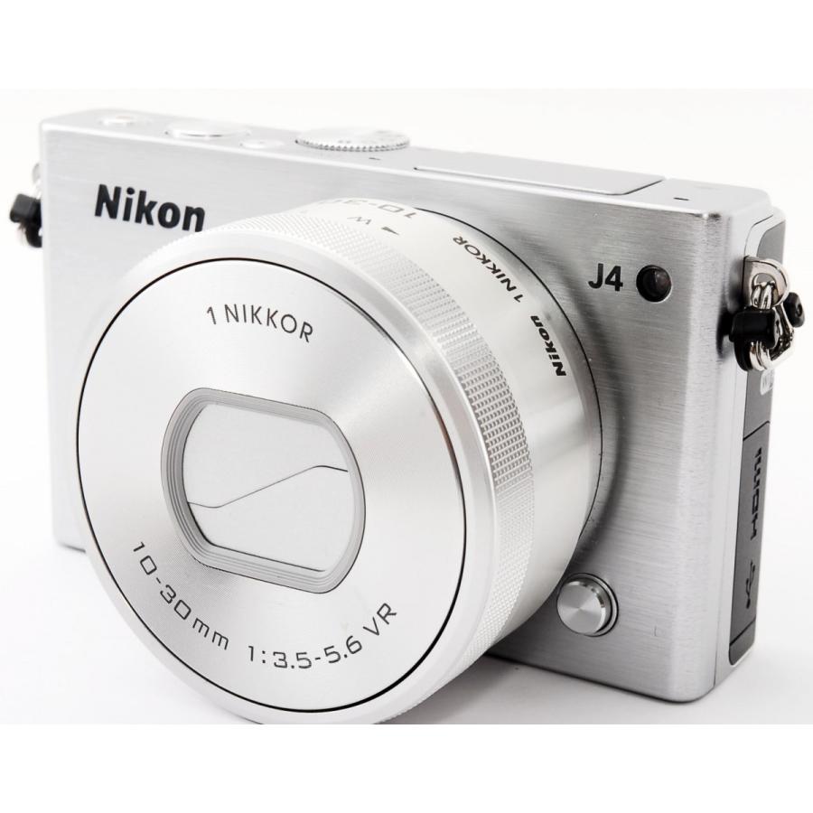 ニコン Nikon 1 J4 ボディ・カメラ有（シルバー）ミラーレス一眼-