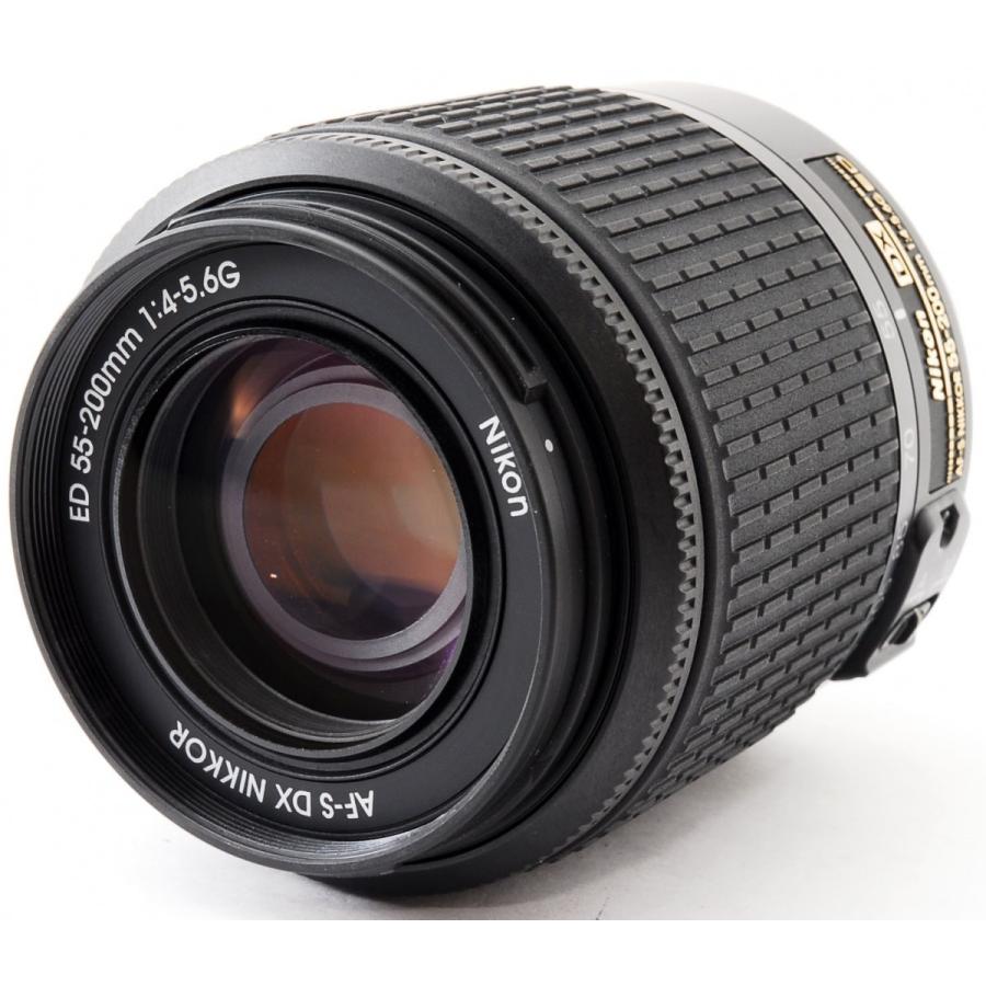 Nikon ニコン NIKKOR 55-200mm 4-5.6 G VR レンズ - レンズ(ズーム)