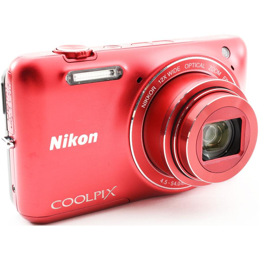 COOLPIX S ニコン コンデジ Nikon S6600 レッド 中古 Wi-Fi搭載 COOLPIX S ニコン コンデジ Nikon S6600 レッド 中古 Wi-Fi搭載