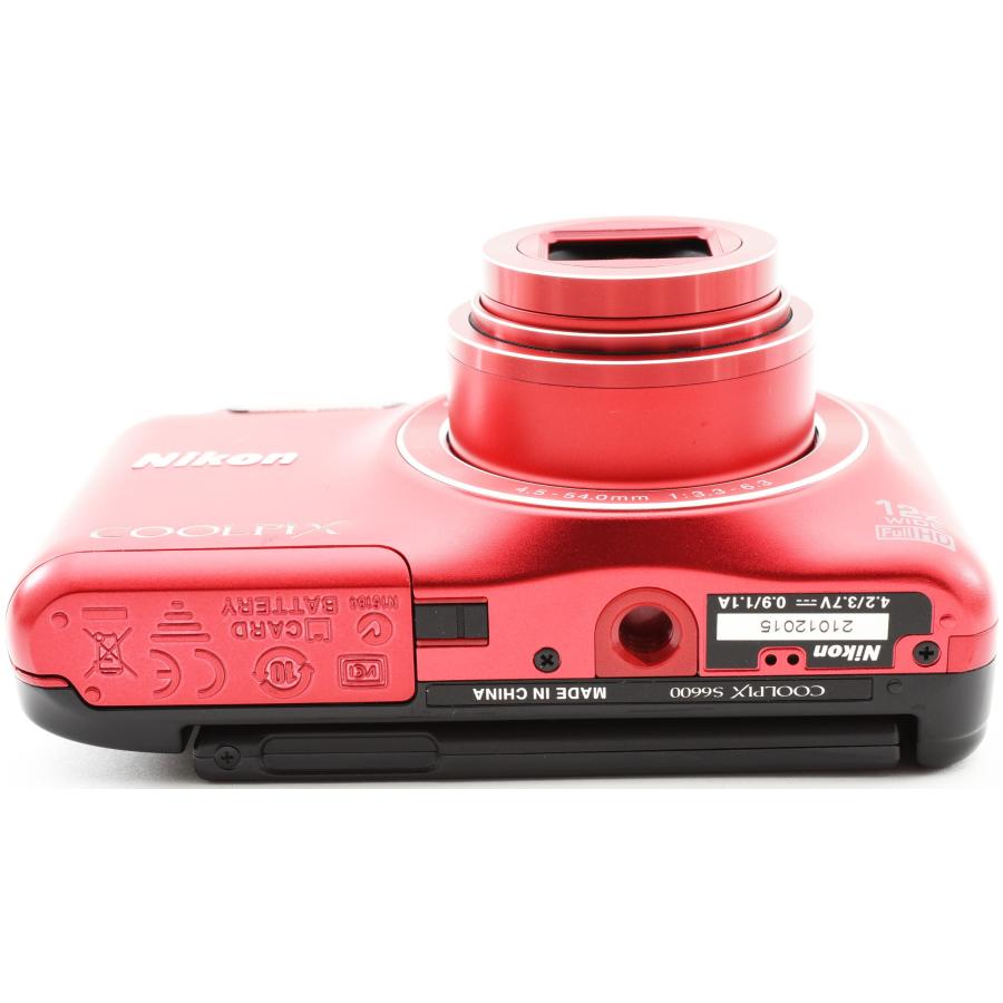 COOLPIX S ニコン コンデジ Nikon S6600 レッド 中古 Wi-Fi搭載 COOLPIX S ニコン コンデジ Nikon S6600 レッド 中古 Wi-Fi搭載