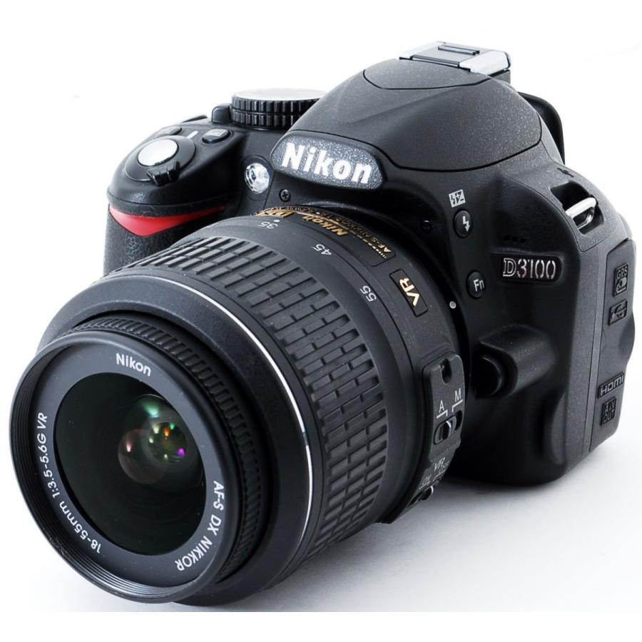 ニコン デジタル一眼 Nikon D3100 レンズキット 中古 新品SDカード付き