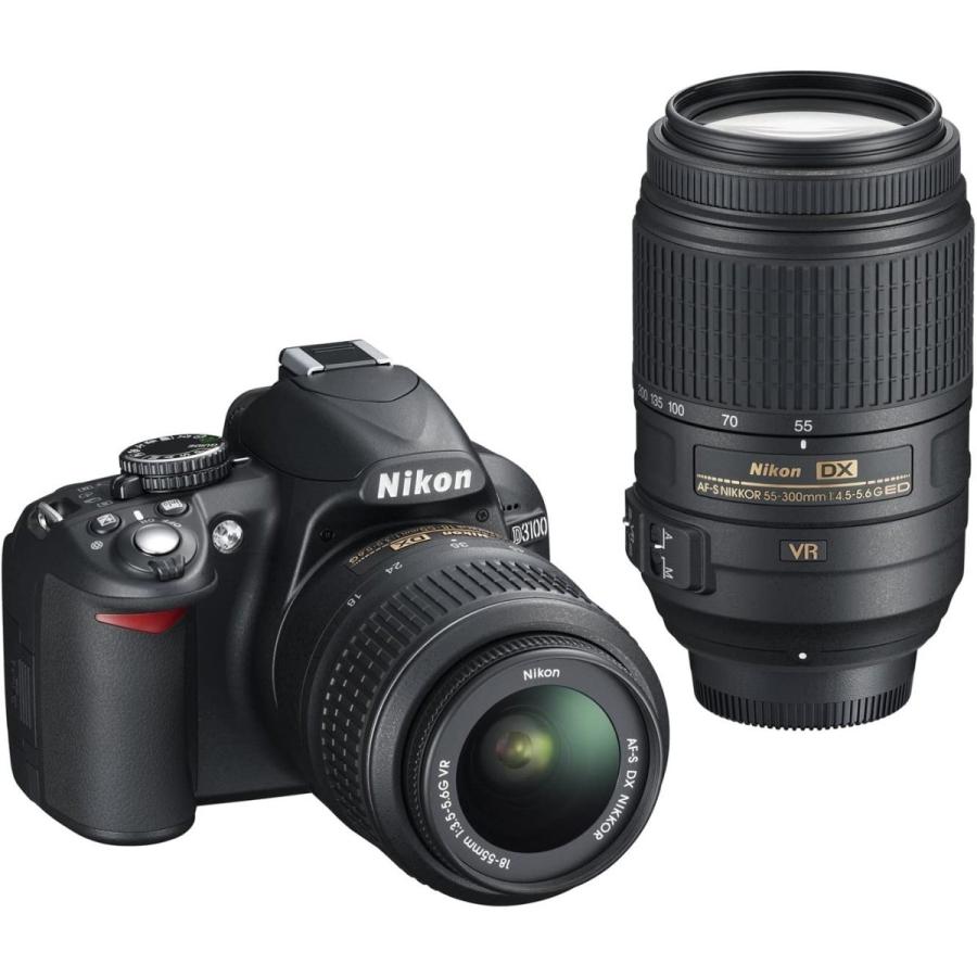 ニコン デジタル一眼 Nikon D3100 超望遠ダブルズームセット 中古 新品SDカード付き 届いてすぐに使える｜i-camera-shop
