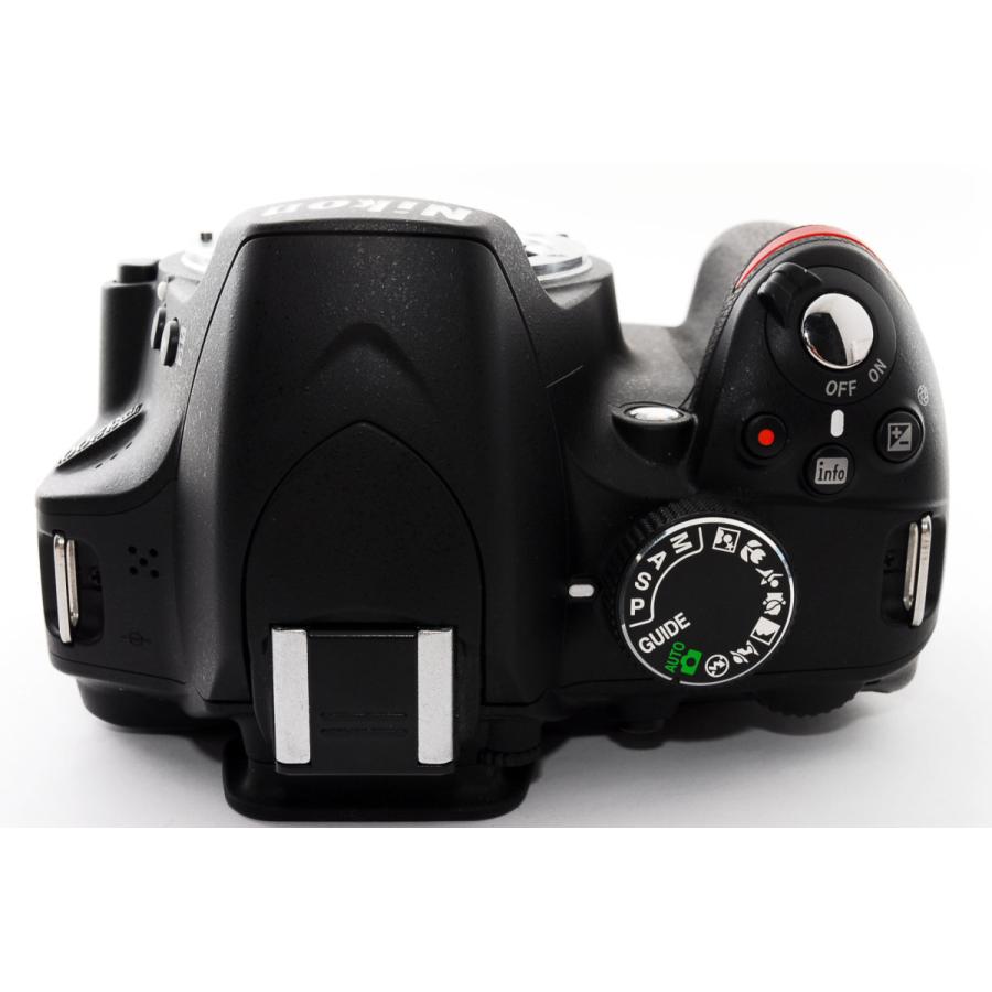 D3000 ニコン デジタル一眼 Nikon D3200 ダブルズーム ブラック 中古