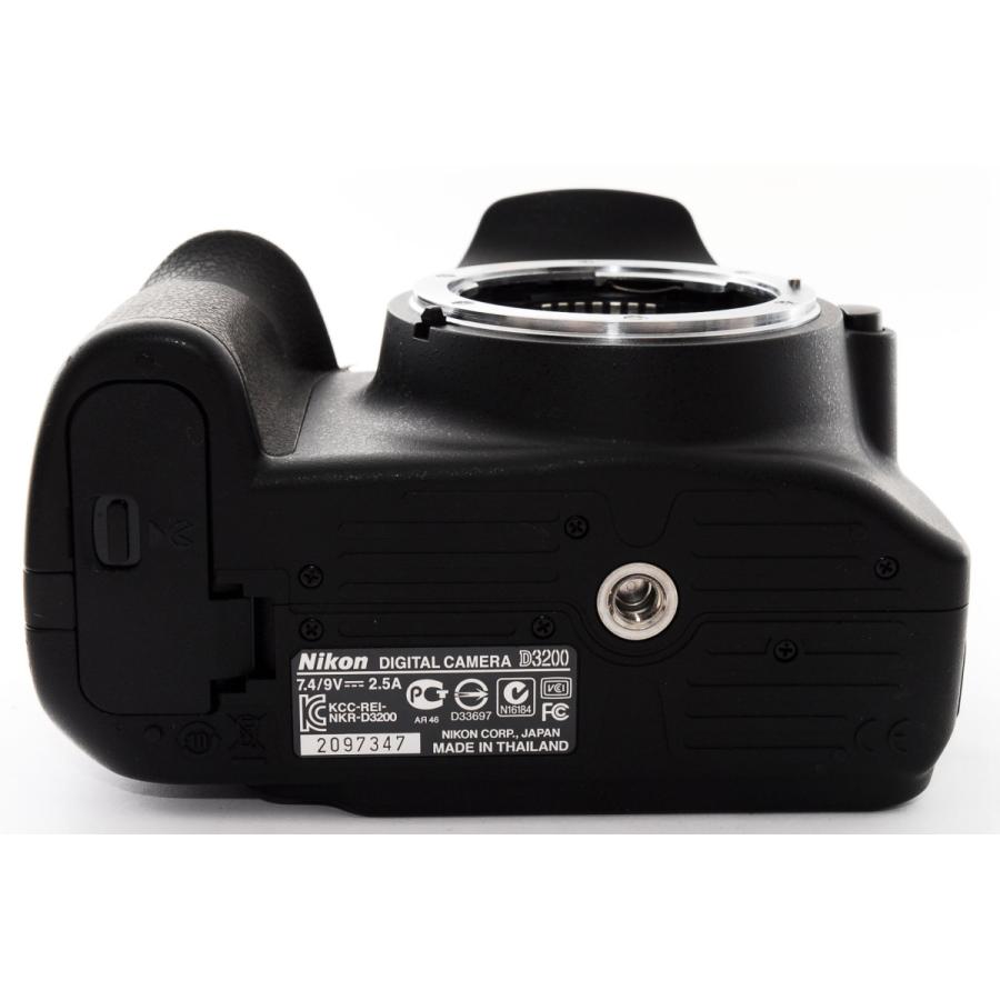 D3000 ニコン デジタル一眼 Nikon D3200 ダブルズーム ブラック 中古