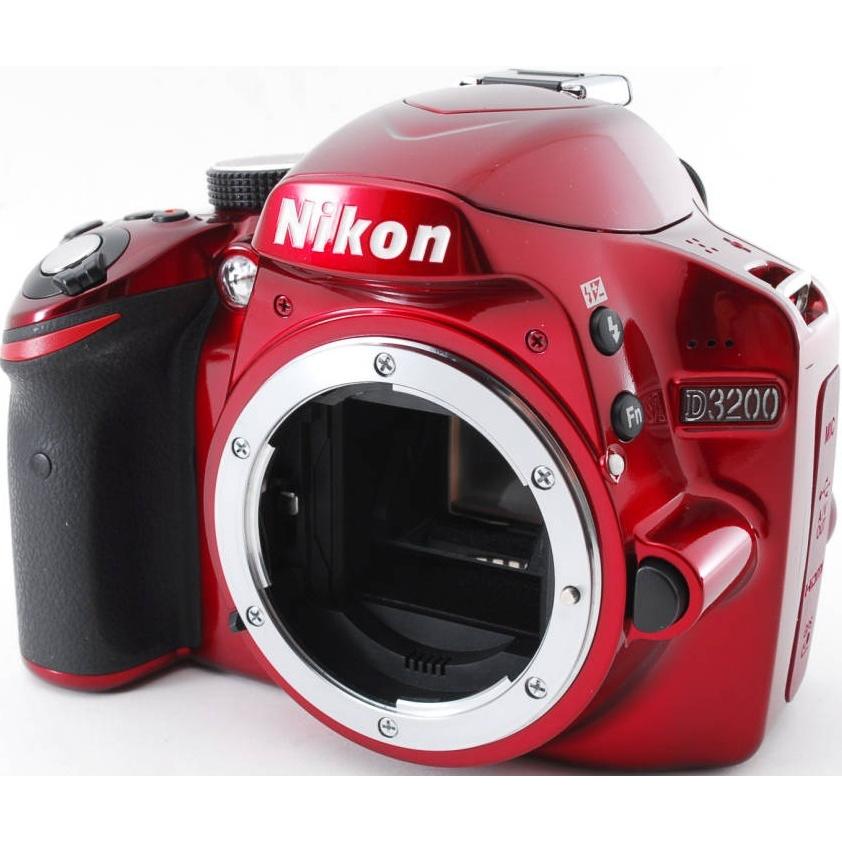 Nikon D3200 200mm ダブルズームキット　レッド ニコン D3200 200mmダブルズームキット レッド | デジタル一眼レフ
