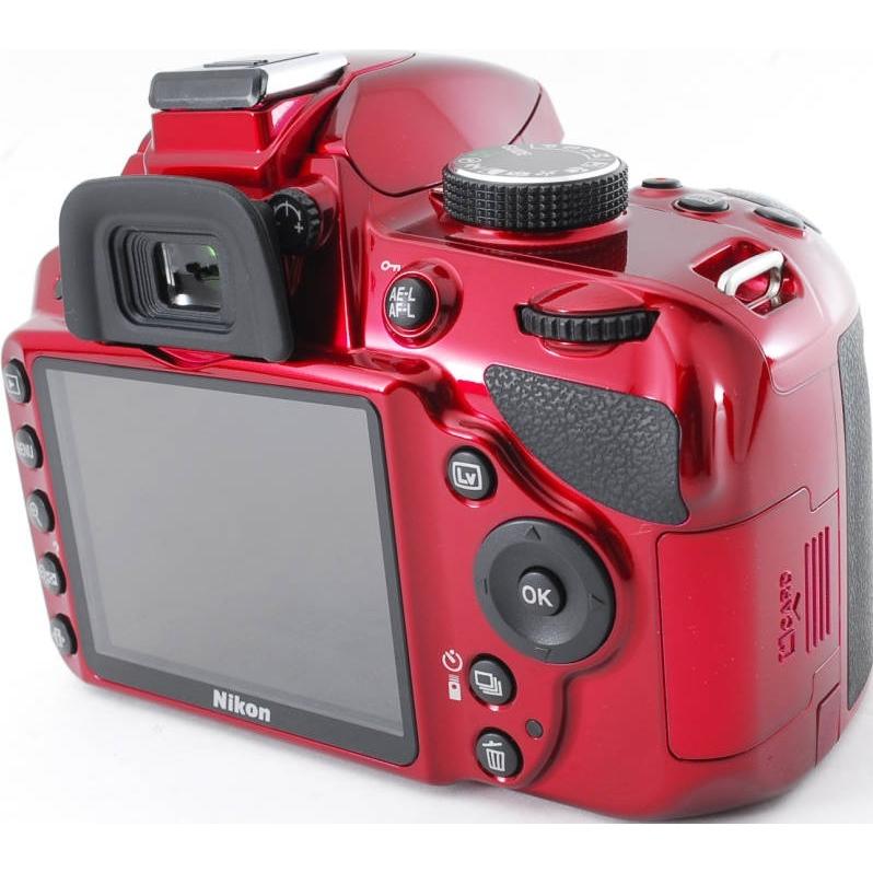 Nikon D3200 200mm ダブルズームキット　レッド ニコン D3200 200mmダブルズームキット レッド | デジタル一眼レフ