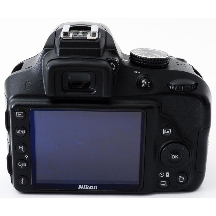 ニコン デジタル一眼 Nikon D3300 ダブルズーム ブラック D3300WZBK