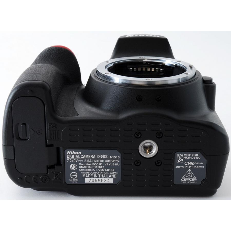 ニコン デジタル一眼 Nikon D3400 レンズキット ブラック 中古