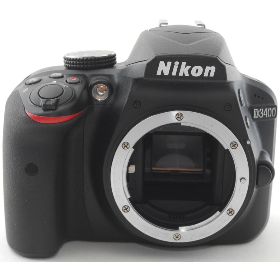 ニコン デジタル一眼 Nikon D3400 ダブルズームキット ブラック 中古 Bluetooth搭載 新品SDカード付き 届いてすぐに使える｜i-camera-shop｜02
