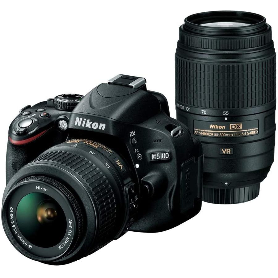 ニコン デジタル一眼 Nikon D5100 ダブルズーム 中古 新品SDカード付き