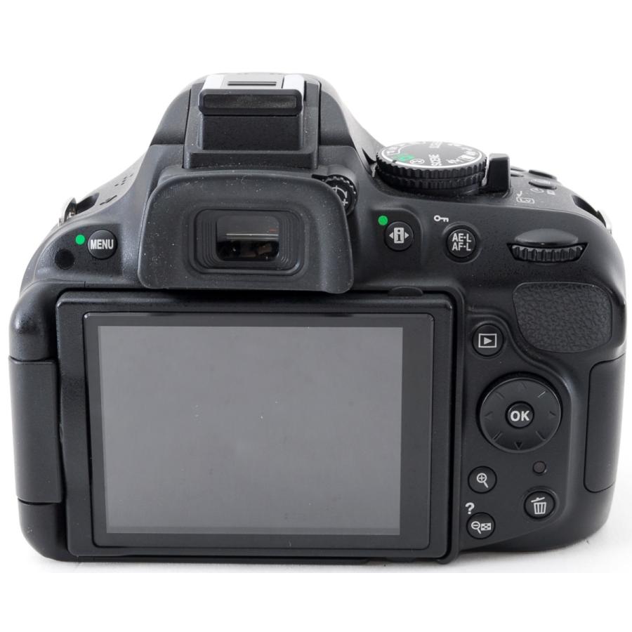 【中古品美品】Nikon D5200 カメラ本体　ダブルズームレンズ　セット ニコン デジタル一眼 Nikon D5200 レンズキット レッド 中古