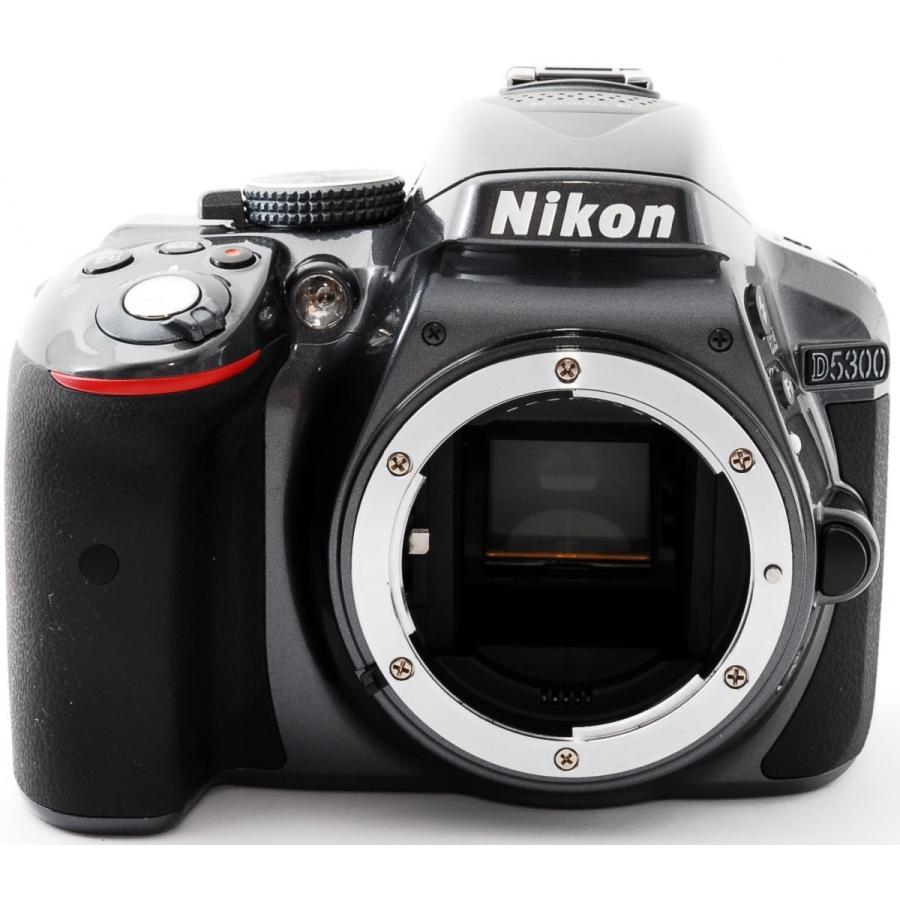 デジタル一眼 中古 Wi-Fi搭載 Nikon ニコン D5300 レンズキット グレー