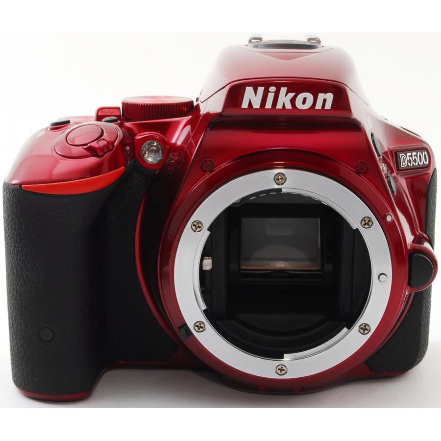 ニコン デジタル一眼 Nikon D5500 レンズキット レッド 中古 Wi-Fi搭載