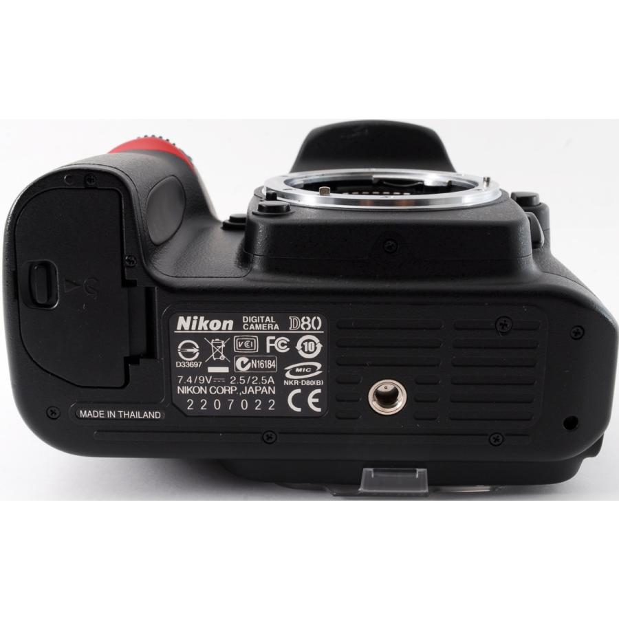 ニコン デジタル一眼 Nikon D80 ダブルズーム 中古 新品SDカード付き