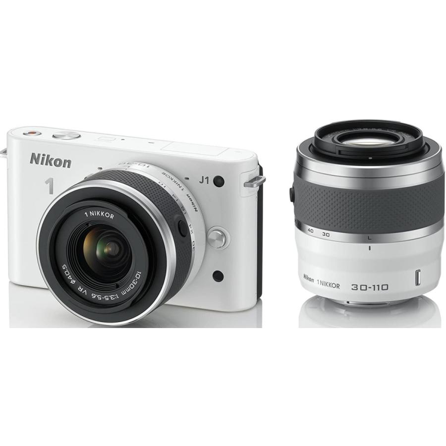 ニコン Nikon ミラーレス Nikon 1 J1 ダブルズームキット ホワイト