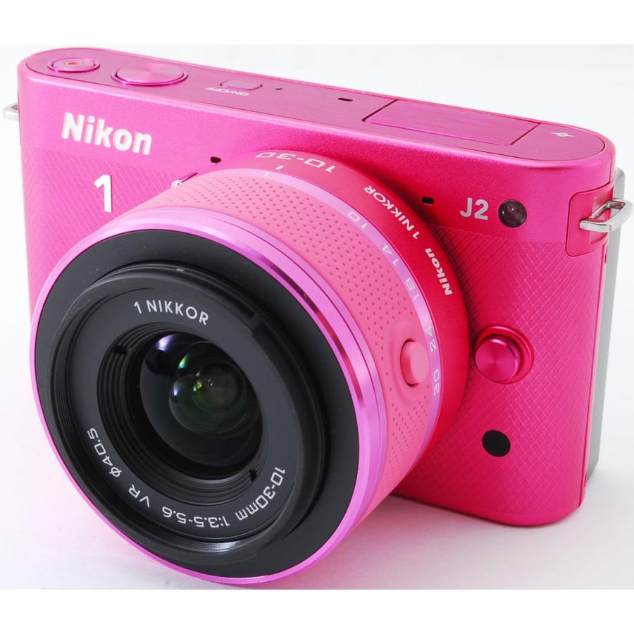 ニコン ミラーレス Nikon 1 J2 レンズキット ピンク スマホに送れる