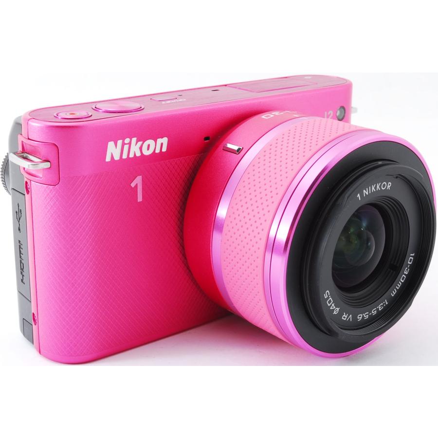 ニコン ミラーレス Nikon 1 J2 レンズキット ピンク スマホに送れる 