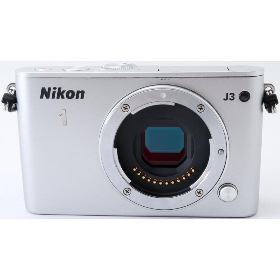 ニコン ミラーレス Nikon 1 J3 レンズキット シルバー スマホに送れる