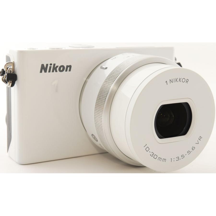 ニコン ミラーレス Nikon 1 J4 レンズキット ホワイト 中古 Wi-Fi搭載