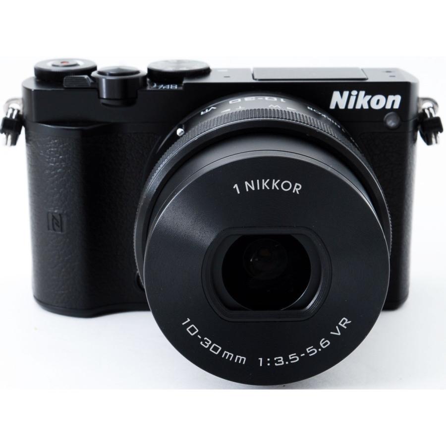 ニコン ミラーレス ニコン Nikon 1 J5 レンズキット ブラック 中古 Wi-Fi搭載 microSDカード付き 届いてすぐに使える