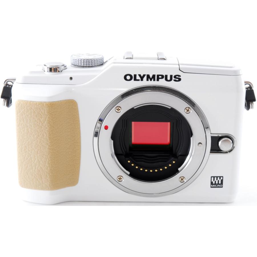 オリンパス ミラーレス OLYMPUS PEN Lite E-PL2 レンズキット ホワイト スマホに送れる