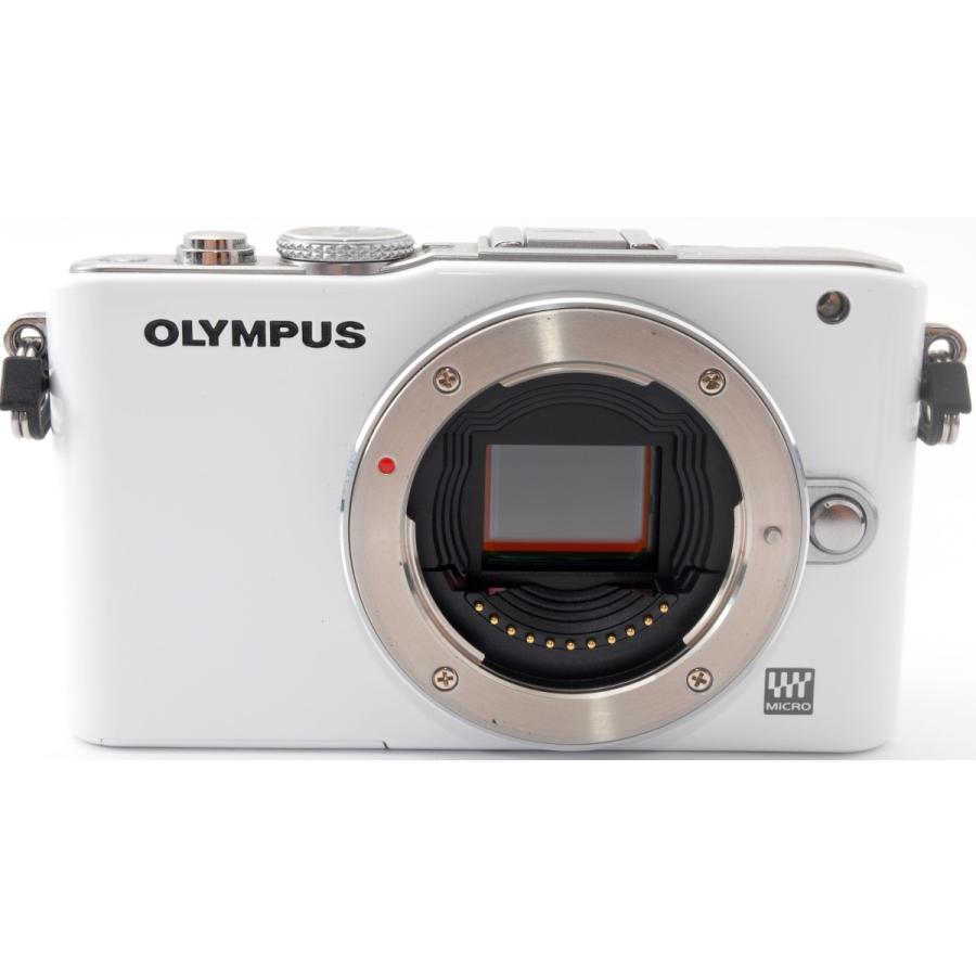 オリンパス ミラーレス OLYMPUS PEN Lite E-PL3 ダブルズームキット ホワイト 中古 新品SDカード付き 届いてすぐに使える｜i-camera-shop｜02