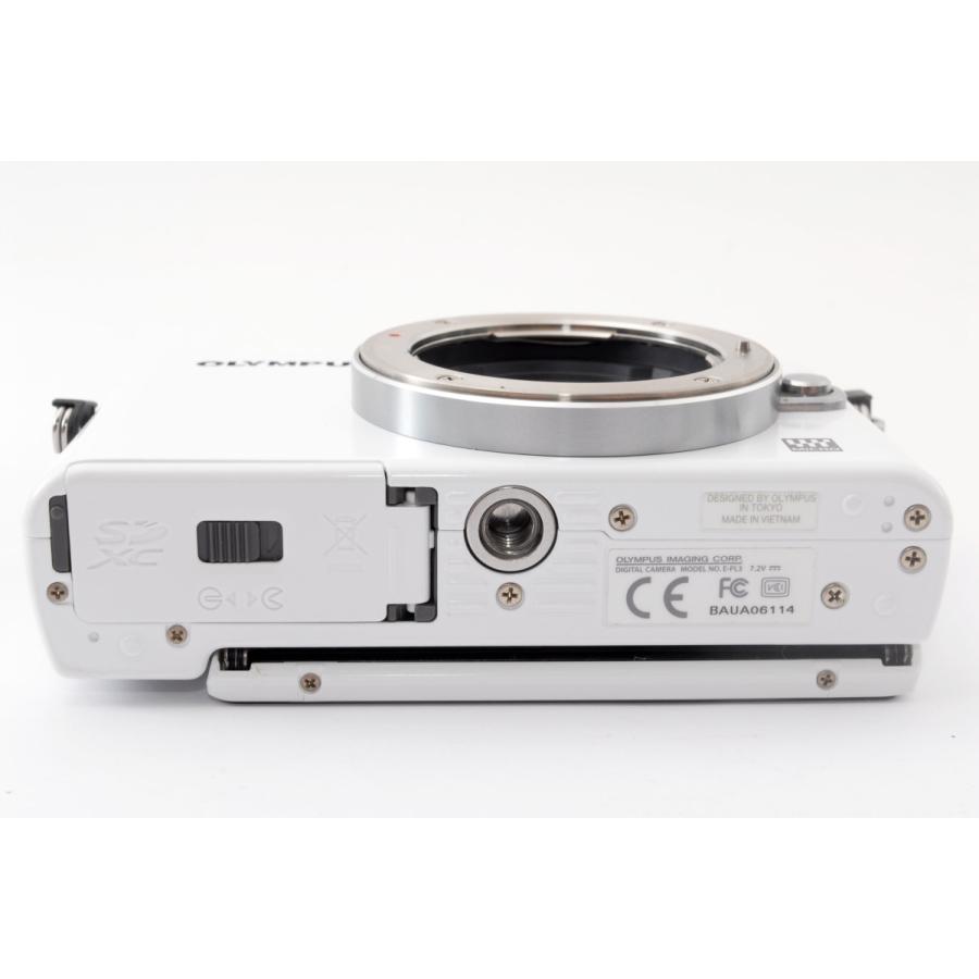 オリンパス ミラーレス OLYMPUS PEN Lite E-PL3 ダブルズームキット ホワイト 中古 新品SDカード付き 届いてすぐに使える｜i-camera-shop｜06