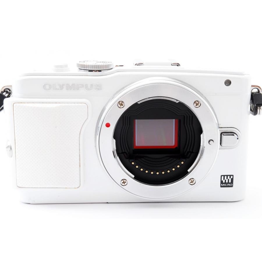 オリンパス ミラーレス一眼 OLYMPUS PEN Lite E-PL6 レンズキット ホワイト スマホに送れる 中古