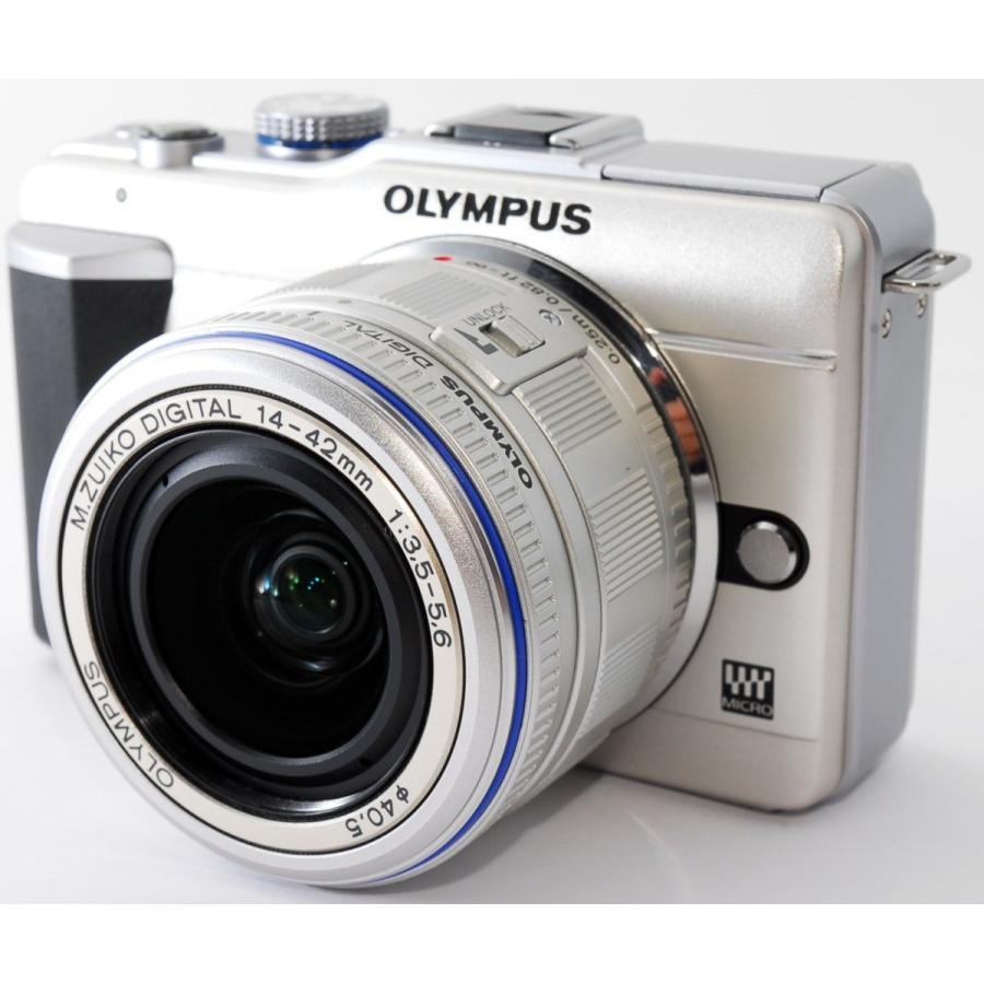 ミラーレス 中古 スマホに送れる OLYMPUS オリンパス ペン Lite E-PL1 シャンパンゴールド レンズキット｜i-camera-shop