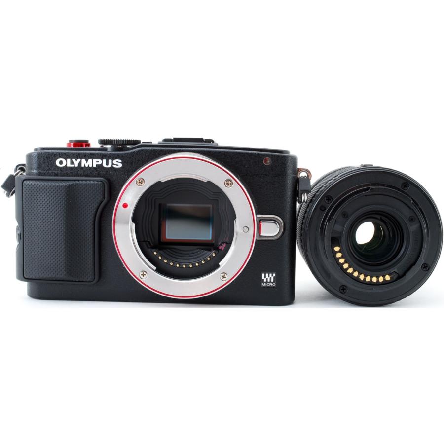 オリンパス ミラーレス OLYMPUS PEN Lite E-PL6 レンズキット ブラック