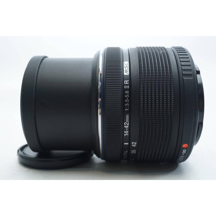 オリンパス 標準レンズ OLYMPUS M.ZUIKO DIGITAL 14-42mm F3.5-5.6 II R ブラック 中古 美品 保証